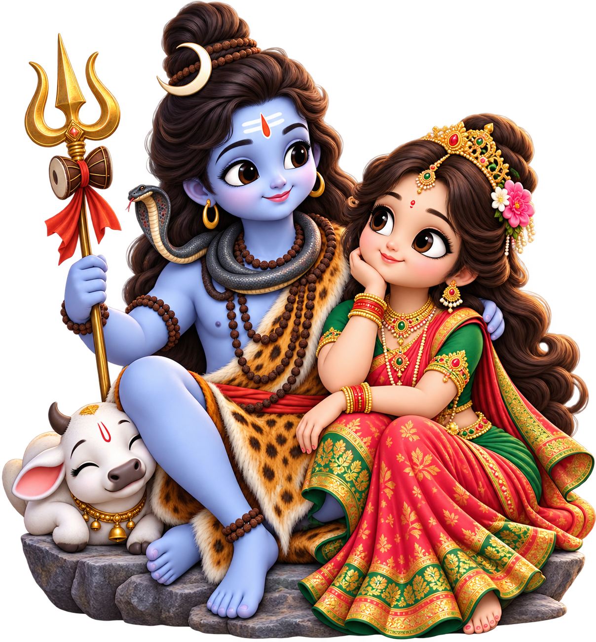 Lord Shiva and Goddess Parvati