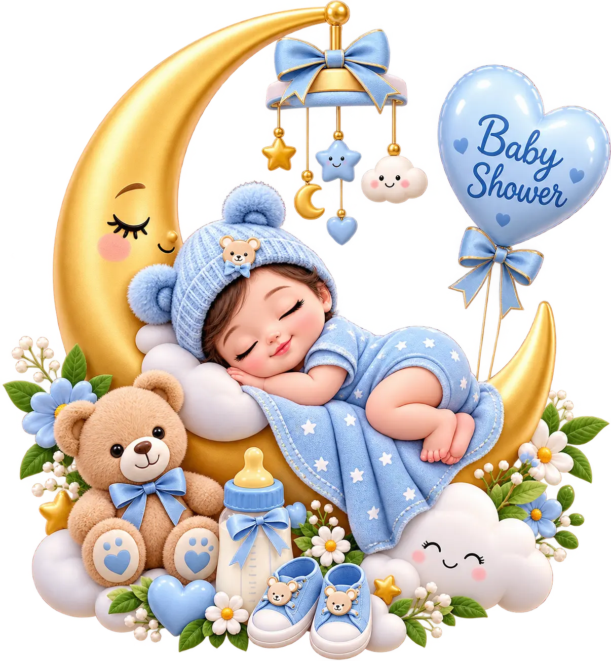 Baby shower moonlit dream
