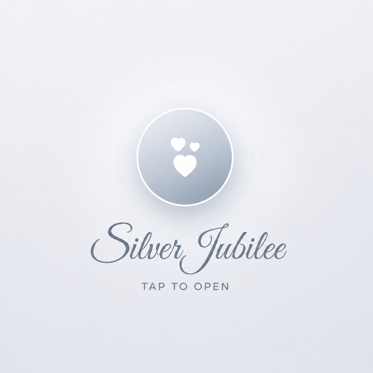Silver Jubilee 25th Anniversary Digital Invitation Card