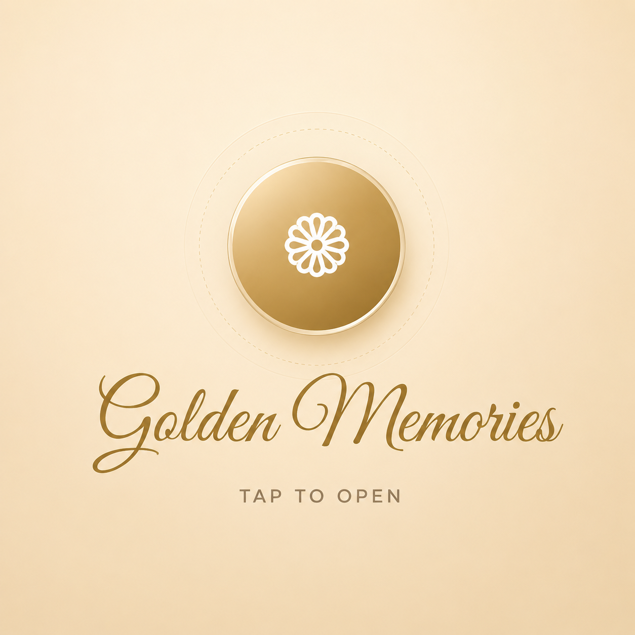 Golden Memories 50th Anniversary Digital Invitation Card
