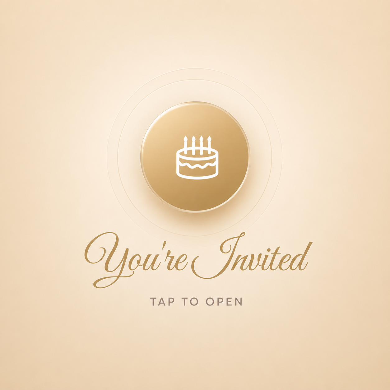 Elegant Celebration Digital Birthday Invitation E-Card