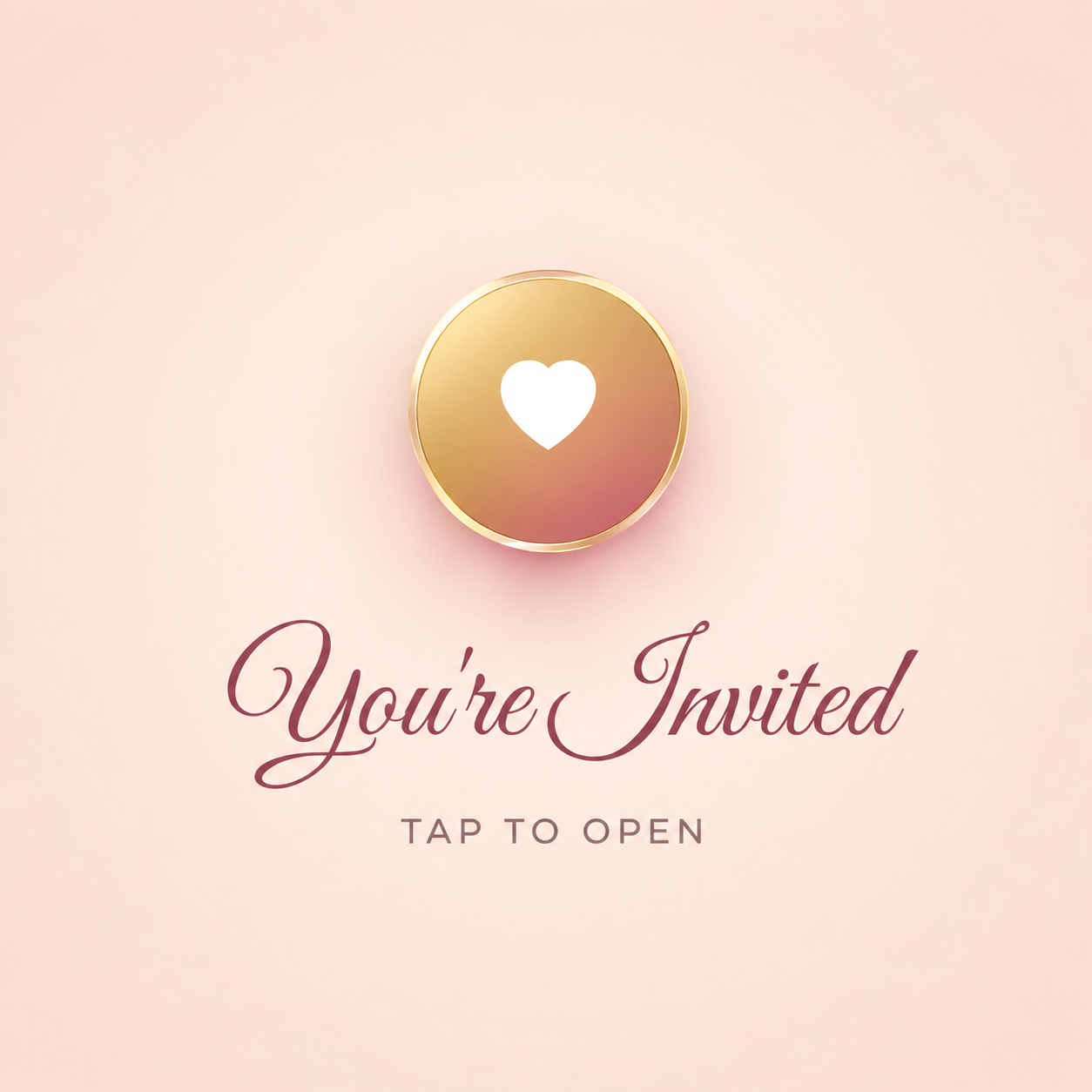 Royal Ring Ceremony Digital Engagement Invitation Card